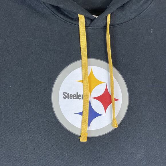 Nike NFL Hoodie Mens M‎ Black Pittsburgh Steelers Sideline Team Issue Sweatshirt - Picture 7 of 13